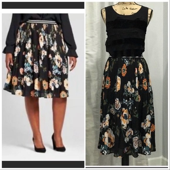 Ava & Viv Dresses & Skirts - Ava & Viv floral print pleated skirt size 4X